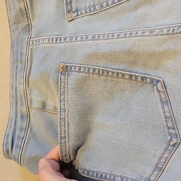 Free People Float on Flare Jeans Light Wash 26 Boho Western Rodeo High Waist - Picture 7 of 16